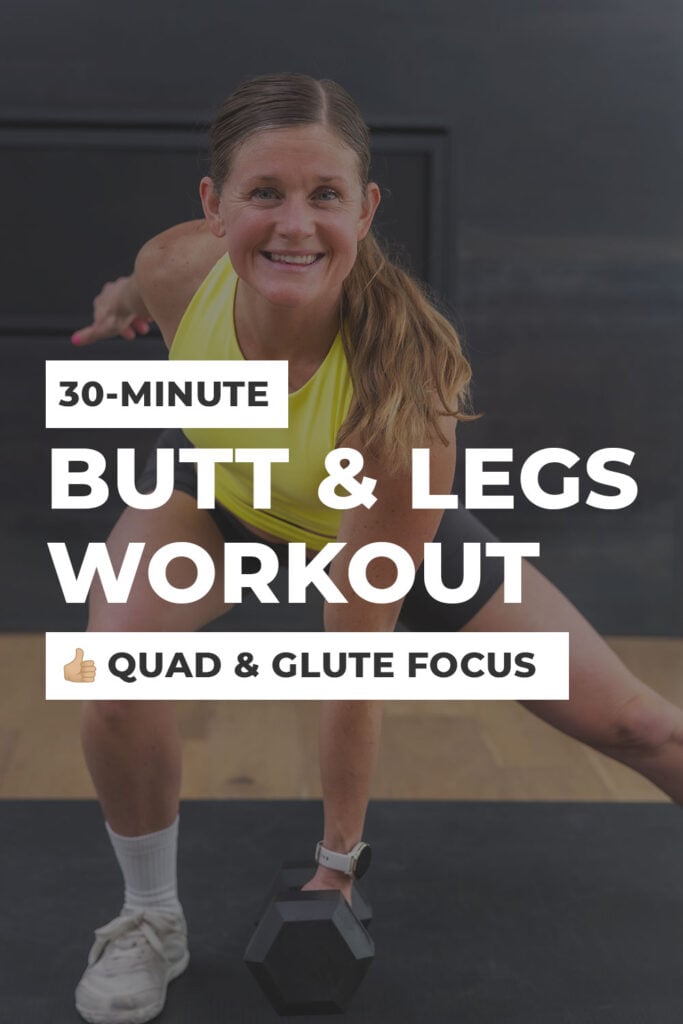 Woman performing lateral lunge as part of Quad and Glute Workout for women